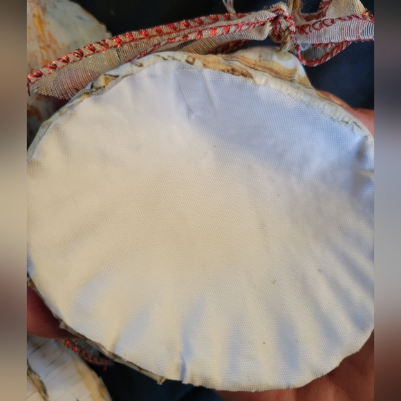 NWT lot of 4 fabric shell ornaments 4 inches nautical - Picture 3 of 4